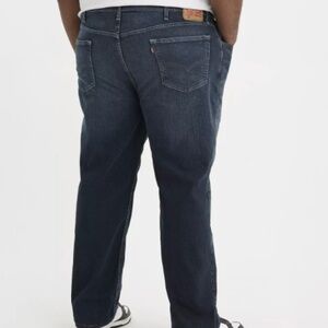 Levis Big & Tall Mens 559 Dark Blue Jeans Relaxed Straight NWT 54x30